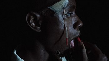 Movie still from “Apparat - Heroist” (2019), directed by Matilda Finn – Extreme Close Up shot, Low angle