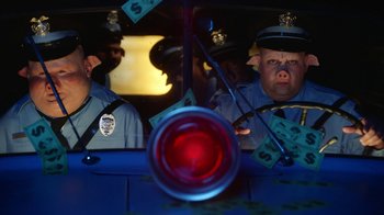 Movie still from “A$AP Rocky - Babushka Boi” (2019), directed by Nadia Lee Cohen – Medium shot, Low angle