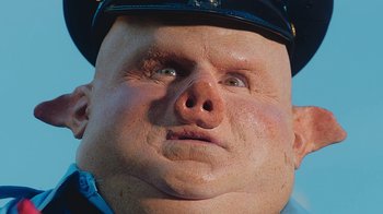 Movie still from “A$AP Rocky - Babushka Boi” (2019), directed by Nadia Lee Cohen – Close Up shot, Low angle