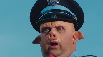 Movie still from “A$AP Rocky - Babushka Boi” (2019), directed by Nadia Lee Cohen – Close Up shot, Low angle