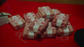 Movie still from “A$AP Rocky - Babushka Boi” (2019), directed by Nadia Lee Cohen – Extreme Close Up shot, Overhead angle