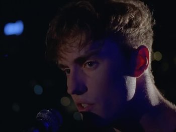 Movie still from “Sam Fender - Will We Talk?” (2019), directed by Vincent Haycock – Close Up shot, Low angle