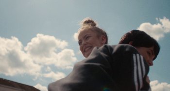 Movie still from “Stereophonics - Fly Like An Eagle” (2019), directed by Charlotte Regan – Close Up shot, Low angle
