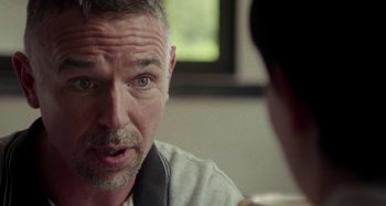 Movie still from “Stereophonics - Fly Like An Eagle” (2019), directed by Charlotte Regan – Close Up shot, Over the shoulder angle