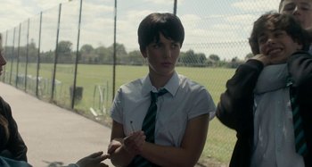 Movie still from “Stereophonics - Fly Like An Eagle” (2019), directed by Charlotte Regan – Medium shot, Over the shoulder angle