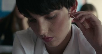 Movie still from “Stereophonics - Fly Like An Eagle” (2019), directed by Charlotte Regan – Extreme Close Up shot, Low angle