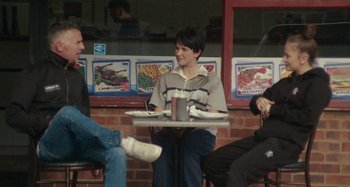 Movie still from “Stereophonics - Fly Like An Eagle” (2019), directed by Charlotte Regan – Medium shot, High angle