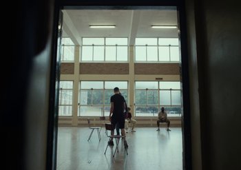 Movie still from “Elderbrook & Rudimental - Something About You” (2019), directed by Luke Davies – Extreme Wide shot, Low angle
