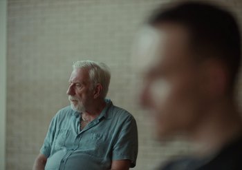 Movie still from “Elderbrook & Rudimental - Something About You” (2019), directed by Luke Davies – Close Up shot, Over the shoulder angle