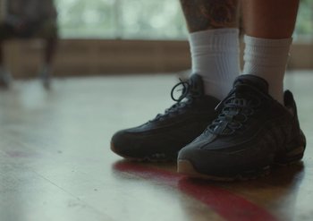 Movie still from “Elderbrook & Rudimental - Something About You” (2019), directed by Luke Davies – Extreme Close Up shot, Low angle