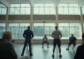 Movie still from “Elderbrook & Rudimental - Something About You” (2019), directed by Luke Davies – Extreme Wide shot, Low angle