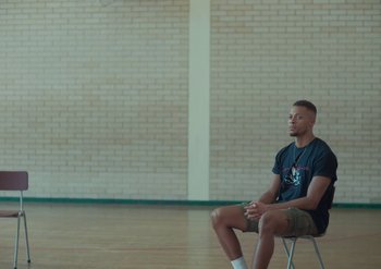 Movie still from “Elderbrook & Rudimental - Something About You” (2019), directed by Luke Davies – Wide shot, Over the shoulder angle