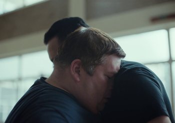 Movie still from “Elderbrook & Rudimental - Something About You” (2019), directed by Luke Davies – Close Up shot, Over the shoulder angle