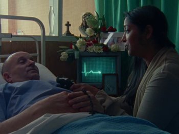 Movie still from “James Blake - Can’t Believe The Way We Flow” (2019), directed by Frank Lebon – Medium shot, High angle