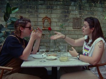 Movie still from “James Blake - Can’t Believe The Way We Flow” (2019), directed by Frank Lebon – Medium shot, High angle