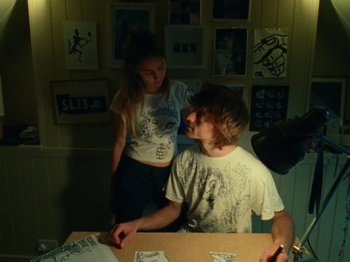 Movie still from “James Blake - Can’t Believe The Way We Flow” (2019), directed by Frank Lebon – Medium shot, High angle