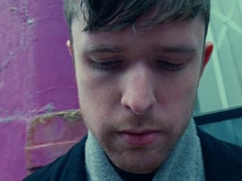Movie still from “James Blake - Can’t Believe The Way We Flow” (2019), directed by Frank Lebon – Extreme Close Up shot, Low angle