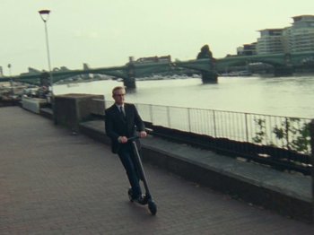 Movie still from “James Blake - Can’t Believe The Way We Flow” (2019), directed by Frank Lebon – Wide shot, Low angle