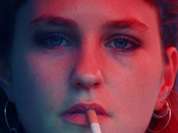 Movie still from “James Blake - Can’t Believe The Way We Flow” (2019), directed by Frank Lebon – Extreme Close Up shot, Low angle