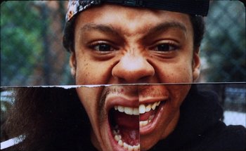 Movie still from “A$AP Ferg - Floor Seats” (2019), directed by Valentin Petit – Extreme Close Up shot, Overhead angle