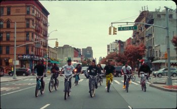 Movie still from “A$AP Ferg - Floor Seats” (2019), directed by Valentin Petit – Wide shot, Low angle