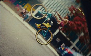 Movie still from “A$AP Ferg - Floor Seats” (2019), directed by Valentin Petit – Wide shot, Low angle