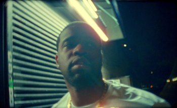 Movie still from “A$AP Ferg - Floor Seats” (2019), directed by Valentin Petit – Close Up shot, Low angle