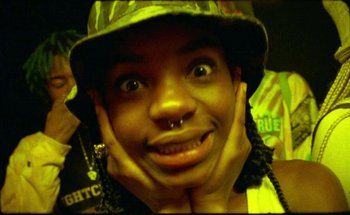 Movie still from “A$AP Ferg - Floor Seats” (2019), directed by Valentin Petit – Extreme Close Up shot, Overhead angle