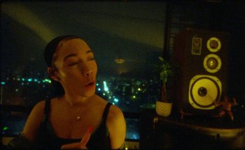 Movie still from “A$AP Ferg - Floor Seats” (2019), directed by Valentin Petit – Close Up shot, Low angle