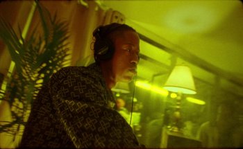 Movie still from “A$AP Ferg - Floor Seats” (2019), directed by Valentin Petit – Medium shot, Low angle