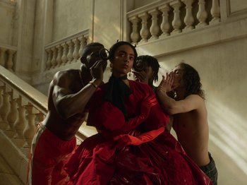 Movie still from “Kelsey Lu - Foreign Car” (2019), directed by Vincent Haycock – Medium shot, Low angle