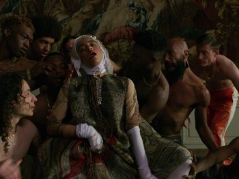 Movie still from “Kelsey Lu - Foreign Car” (2019), directed by Vincent Haycock – Medium shot, Low angle
