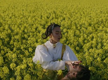 Movie still from “Kelsey Lu - Foreign Car” (2019), directed by Vincent Haycock – Medium shot, High angle
