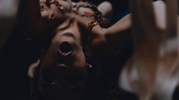 Movie still from “FKA twigs - Cellophane” (2019), directed by Andrew Thomas Huang – Extreme Close Up shot, Overhead angle