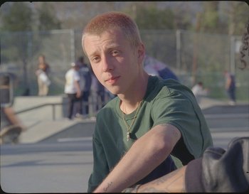Movie still from “Sam Fender - Hypersonic Missiles” (2019), directed by Vincent Haycock – Close Up shot, Low angle