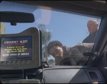 Movie still from “Sam Fender - Hypersonic Missiles” (2019), directed by Vincent Haycock – Close Up shot, Over the shoulder angle