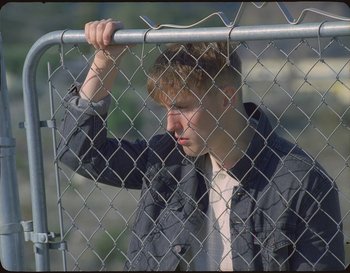 Movie still from “Sam Fender - Hypersonic Missiles” (2019), directed by Vincent Haycock – Medium shot, Low angle