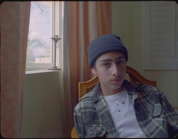 Movie still from “Sam Fender - Hypersonic Missiles” (2019), directed by Vincent Haycock – Close Up shot, High angle