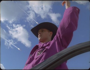 Movie still from “Sam Fender - Hypersonic Missiles” (2019), directed by Vincent Haycock – Medium shot, Low angle