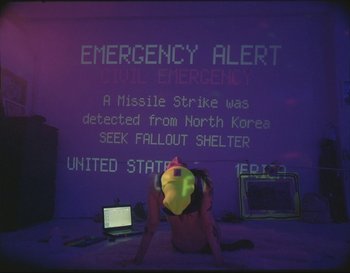 Movie still from “Sam Fender - Hypersonic Missiles” (2019), directed by Vincent Haycock – Wide shot, High angle