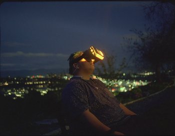 Movie still from “Sam Fender - Hypersonic Missiles” (2019), directed by Vincent Haycock – Medium shot, High angle