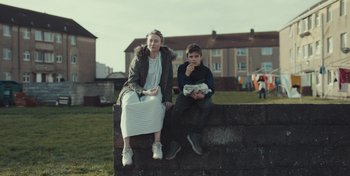 Movie still from “Mumford & Sons - Beloved” (2019), directed by Charlotte Regan – Wide shot, Over the shoulder angle