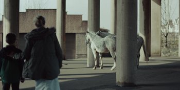 Movie still from “Mumford & Sons - Beloved” (2019), directed by Charlotte Regan – Wide shot, Over the shoulder angle
