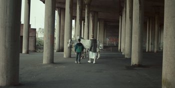 Movie still from “Mumford & Sons - Beloved” (2019), directed by Charlotte Regan – Wide shot, High angle