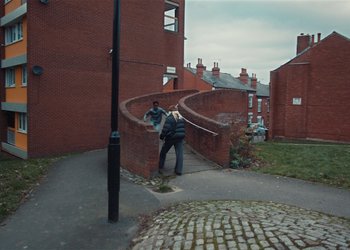 Movie still from “Adelphi Music Factory - Javelin (Calling Out Your Name)” (2019), directed by Fanny Hoetzeneder – Extreme Wide shot, High angle