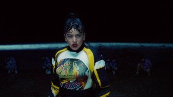 Movie still from “Rosalía - De Aquí No Sales” (2019), directed by Diana Kunst – Close Up shot, High angle