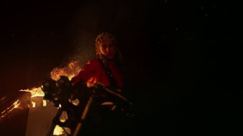 Movie still from “Rosalía - De Aquí No Sales” (2019), directed by Diana Kunst – Medium shot, Low angle