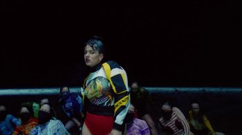 Movie still from “Rosalía - De Aquí No Sales” (2019), directed by Diana Kunst – Medium shot, High angle