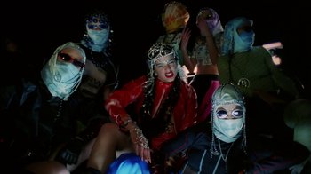 Movie still from “Rosalía - De Aquí No Sales” (2019), directed by Diana Kunst – Medium shot, Low angle