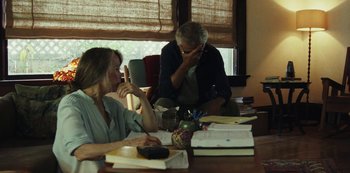 Movie still from “LCD Soundsystem - Oh Baby” (2019), directed by Rian Johnson – Medium shot, Over the shoulder angle